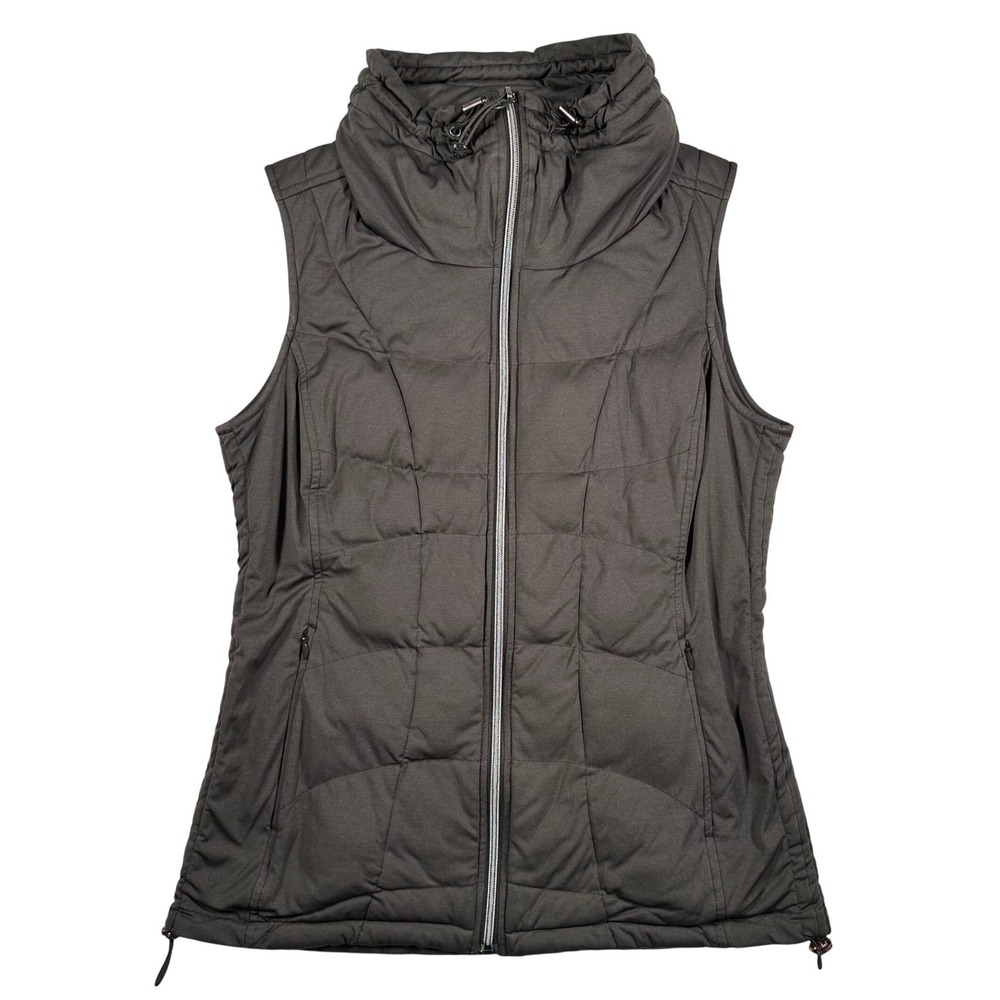 Athleta Vistaline Vest Womens M Brown Insulated Full Zip Outdoor Layer Style